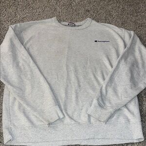 Champion Men's Light Gray Crewneck Sweater
